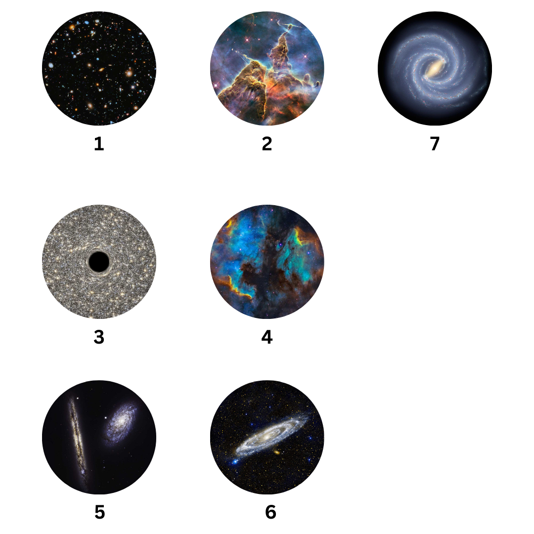 Doplňující sada kazet pro projektor galaxie ve stylu kosmonauta  (4. generace) | 7 kazet se snímky v HD kvalitě