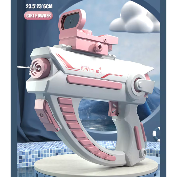 SPACE GUN Elektrická vodní pistole ve vesmírném stylu | Vestavěný zásobník, automatické střílení