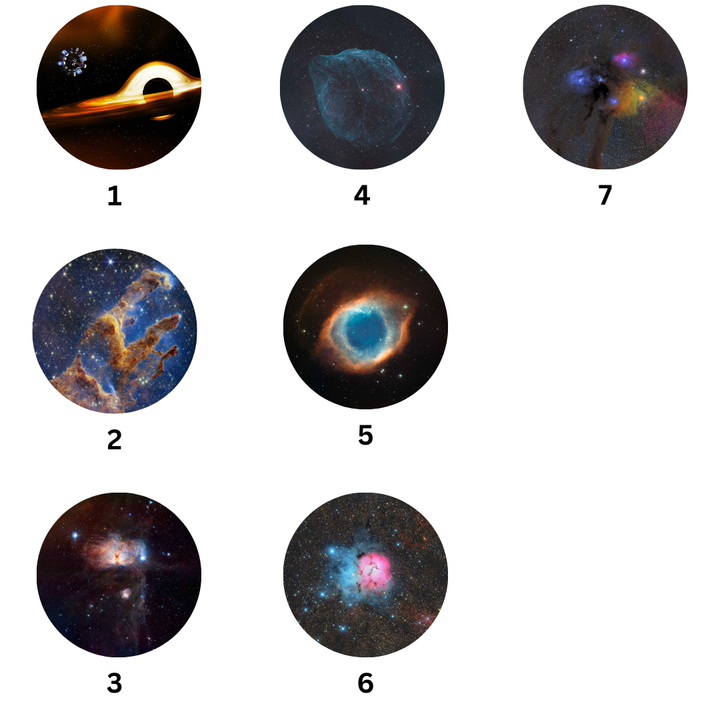 Doplňující sada kazet pro projektor galaxie (1. generace) | 7 kazet se snímky v HD kvalitě