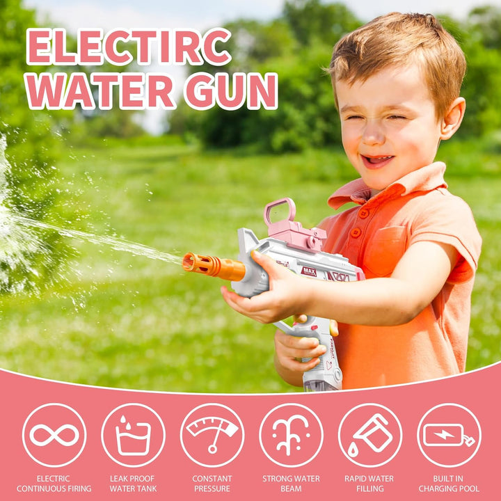 UZI-SMG Elektrická vodní pistole pro děti | Dlouhý dostřel, 2 zásobníky