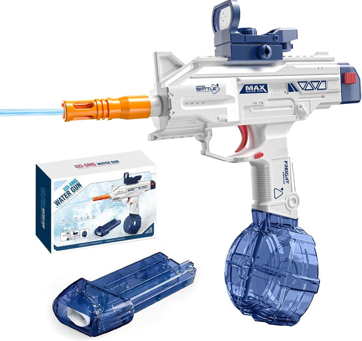 UZI-SMG Elektrická vodní pistole pro děti | Dlouhý dostřel, 2 zásobníky