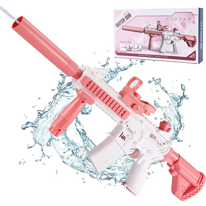 M416 Elektrická vodní pistole pro děti | Zabudovaný 370 ml zásobník, dostřel až 10 m