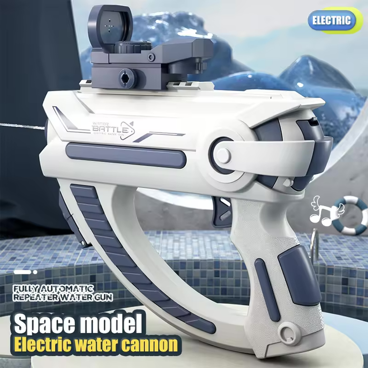 SPACE GUN Elektrická vodní pistole ve vesmírném stylu | Vestavěný zásobník, automatické střílení