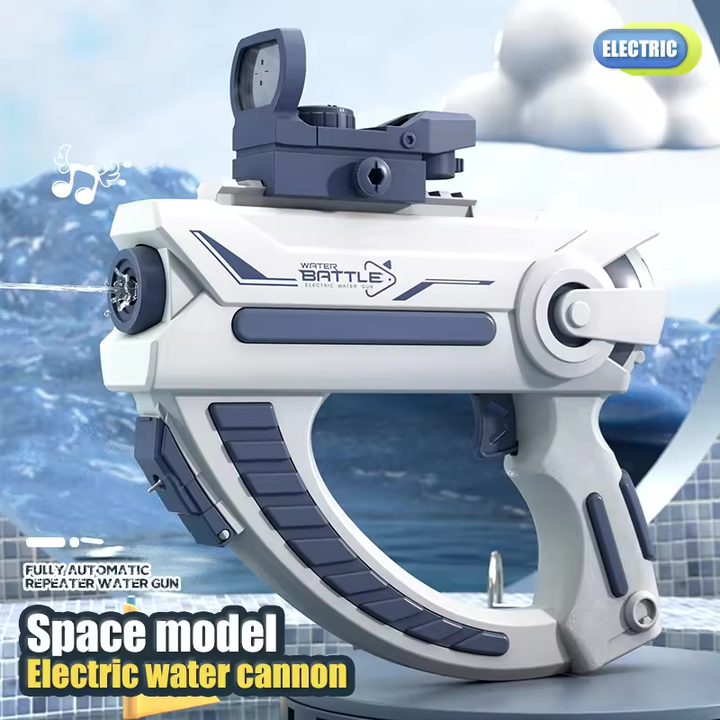 SPACE GUN Elektrická vodní pistole ve vesmírném stylu | Vestavěný zásobník, automatické střílení