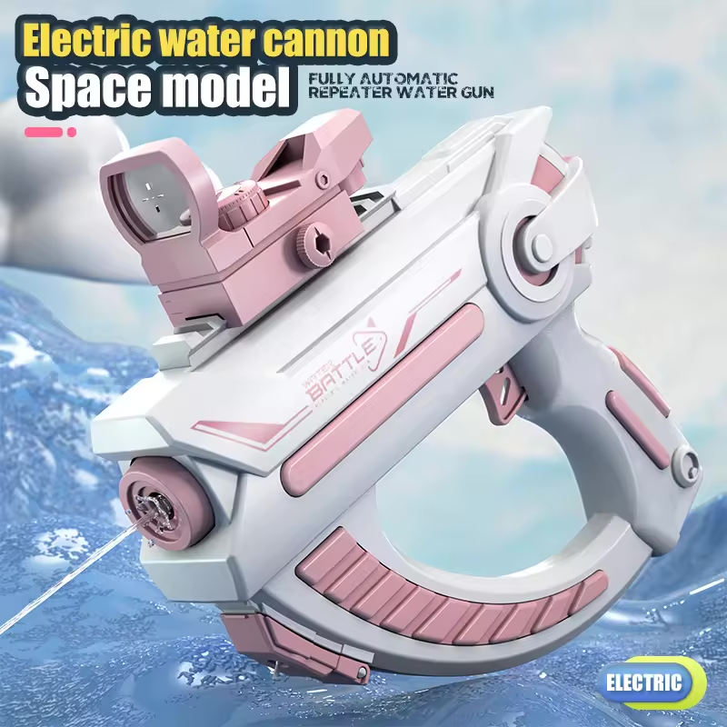 SPACE GUN Elektrická vodní pistole ve vesmírném stylu | Vestavěný zásobník, automatické střílení