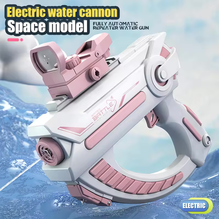 SPACE GUN Elektrická vodní pistole ve vesmírném stylu | Vestavěný zásobník, automatické střílení