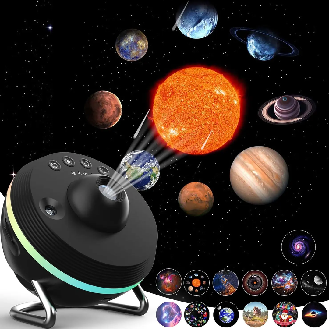 Projektor galaxie s funkcí meteoritu (5. generace) | Domácí planetárium - 13 kazet se snímky ve 4K kvalitě