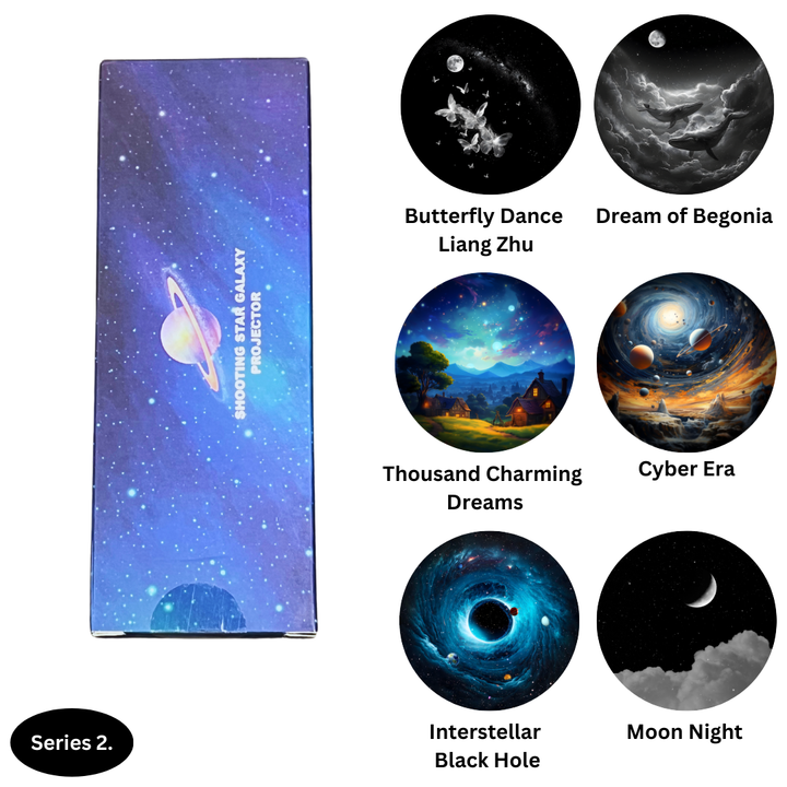 Doplňující sada kazet pro projektor galaxie se simulací padající hvězdy | Snímky ve 4K kvalitě