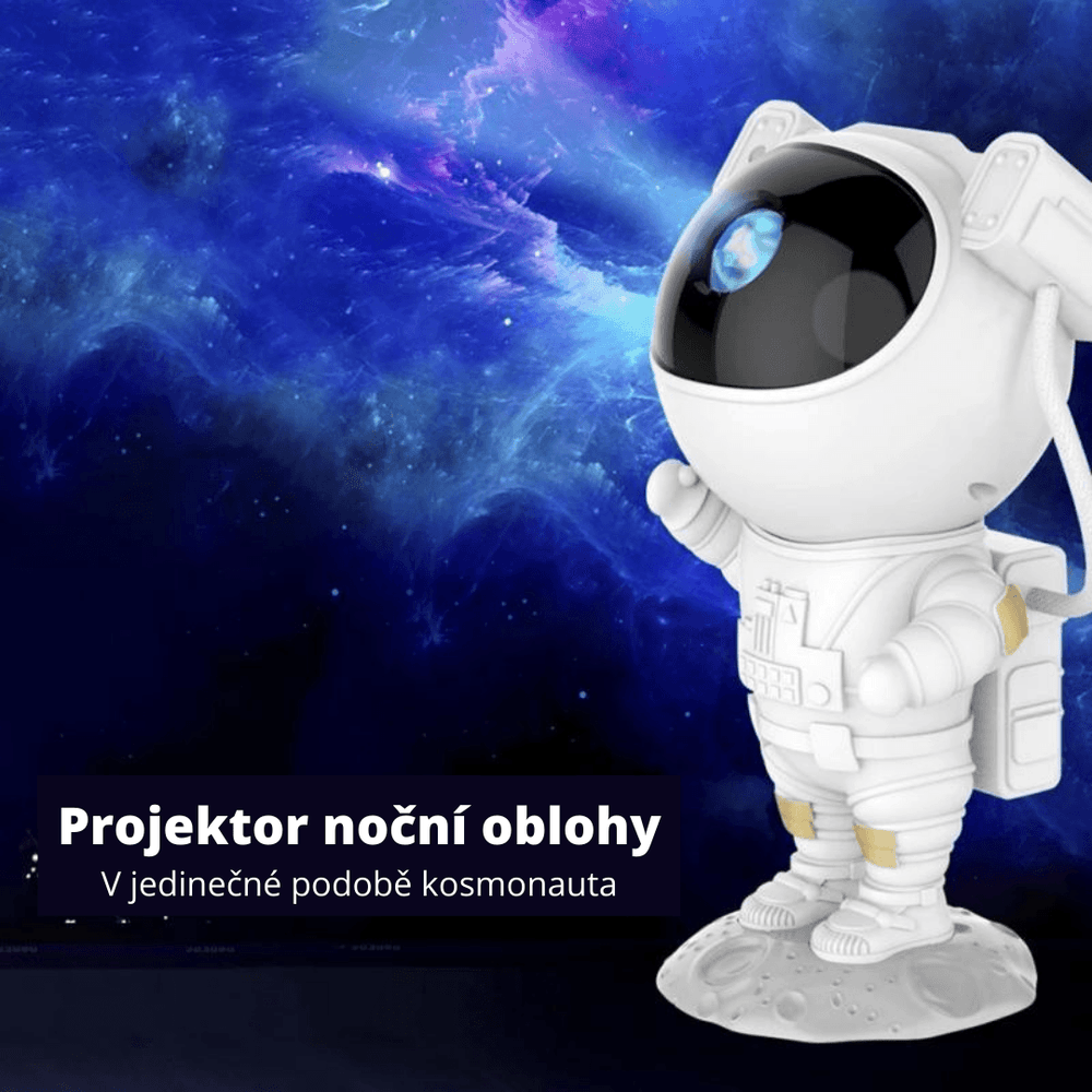 Projektor noční oblohy v podobě kosmonauta - NaDárky.cz
