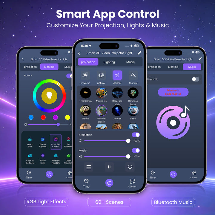 Nanxin SK19 PRO – dynamický projektor galaxie s aplikací Smart Life