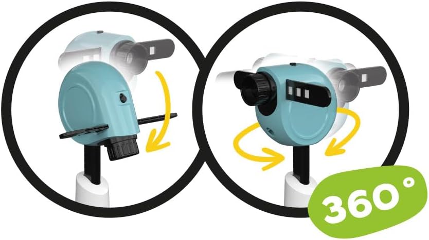 BUKI FK004 Dětský kreslící projektor | 30 obrázků, 200 motivů, 12 akvarelových pastelek a 8 fixů | Výškově nastavitelný a otočný projektor