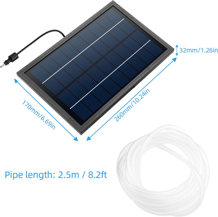 Fapiere Solární provzdušňovač jezírka AP016 – 2200 mAh baterie, 3 režimy, 8 W panel