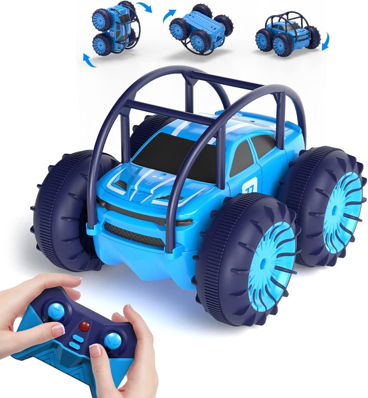 MaxTronic RC voděodolné kaskadérské auto s LED světly a 360° triky