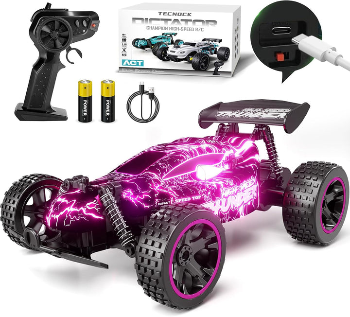 Tecnock RC závodní buggy 1:18 – s LED osvětlením a rychlost až 20 km/h