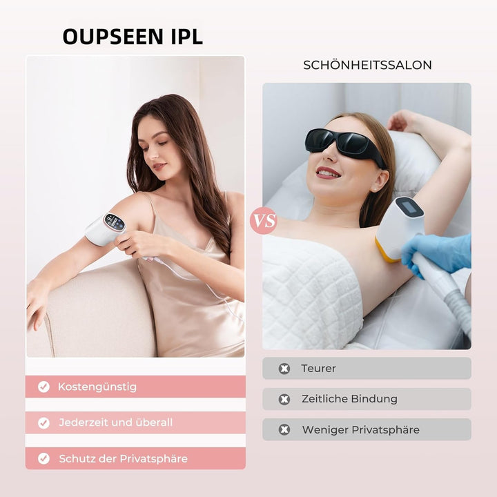 Profesionální IPL epilátor s chladící funkcí