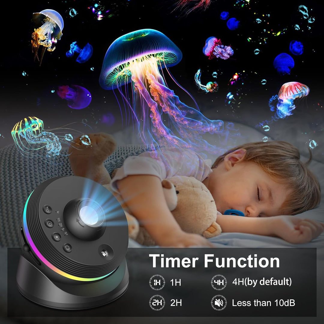 Projektor galaxie s funkcí meteoritu 6. generace – 13 kazet se snímky 4K, 360° nastavitelný úhel