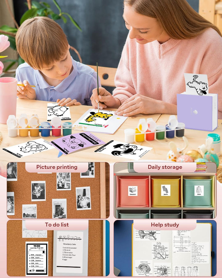 Phomemo M02 Chytrá přenosná tiskárna štítků, nálepek a obrázků