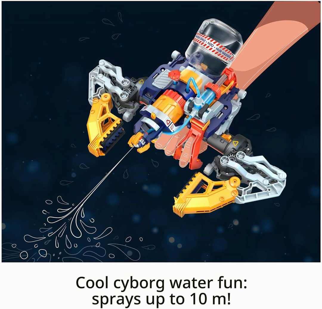 KOSMOS Cyborg Water Blaster | Stavebnice robotické ruky s vodní pistolí