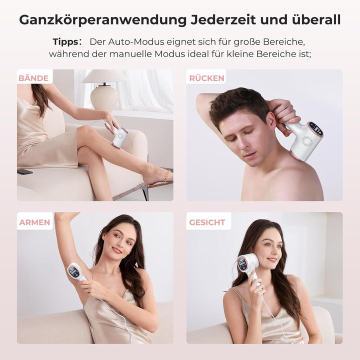 Profesionální IPL epilátor s chladící funkcí