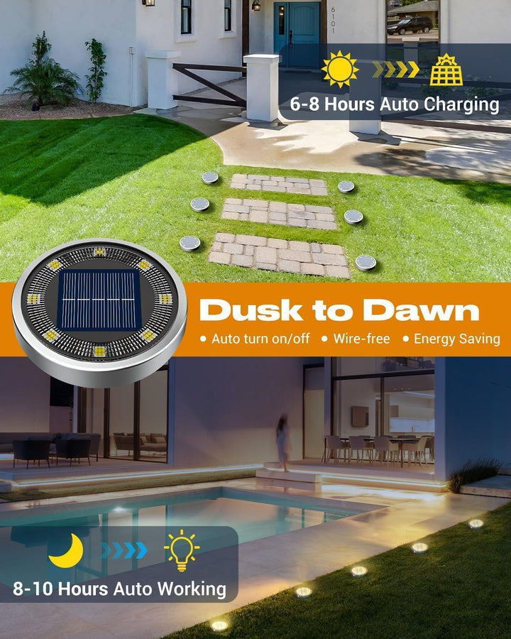 Solární LED světla na zahradu