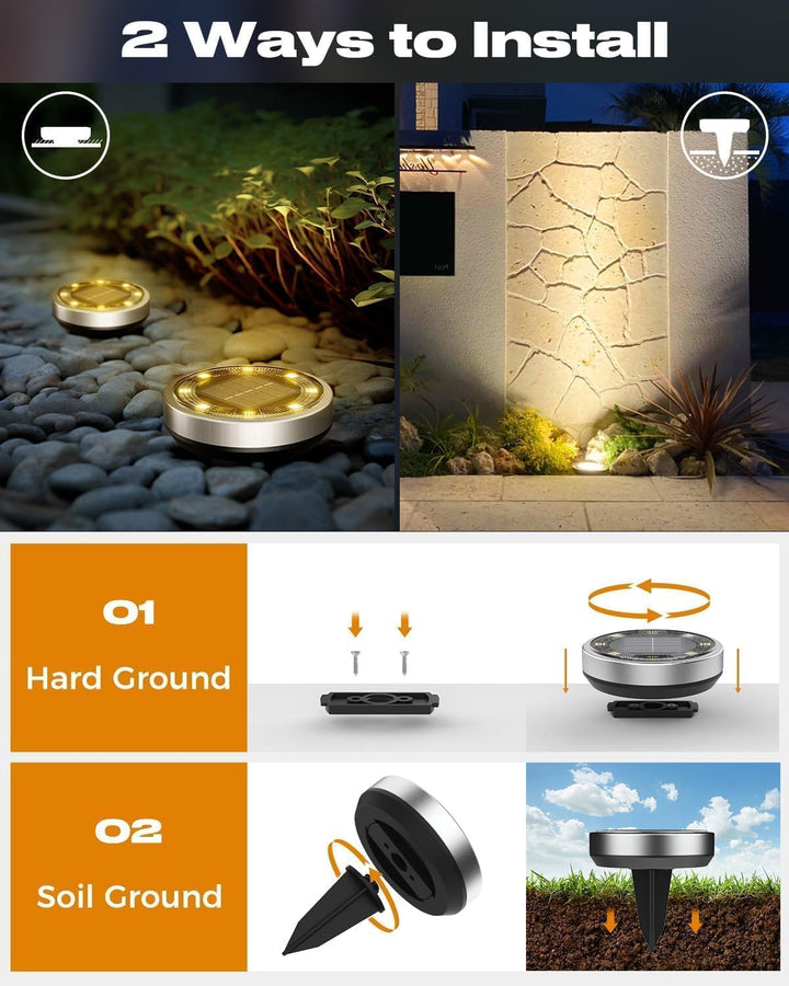 Solární LED světla na zahradu