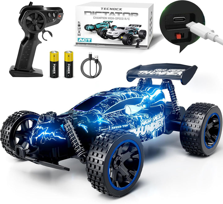 Tecnock RC závodní buggy 1:18 – s LED osvětlením a rychlost až 20 km/h