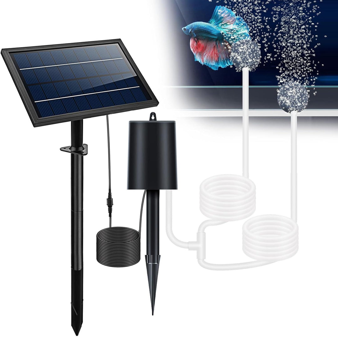 Fapiere Solární provzdušňovač jezírka AP016 – 2200 mAh baterie, 3 režimy, 8 W panel