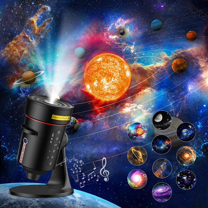 Projektor galaxie s funkcí meteoritu (8. generace) - 10 kazet se snímky ve 4K kvalitě