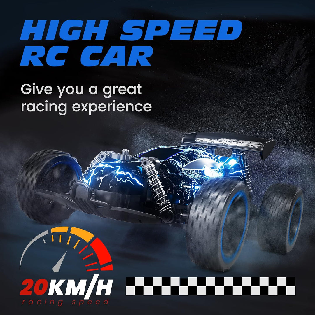 Tecnock RC závodní buggy 1:18 – s LED osvětlením a rychlost až 20 km/h