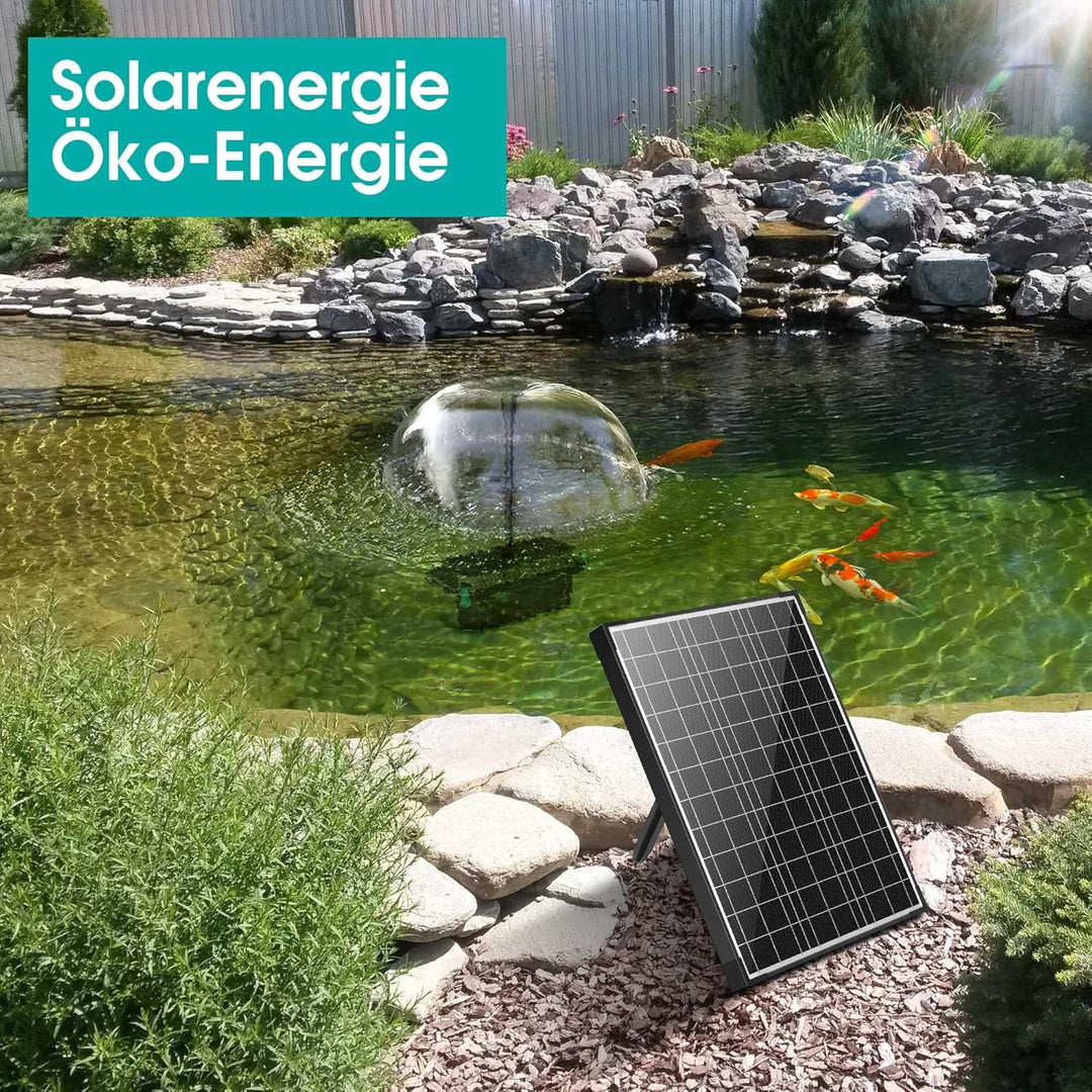 Solární jezírkový filtr s čerpadlem FA201 - 20 W panel, průtok 1200 l/h, biologická filtrace