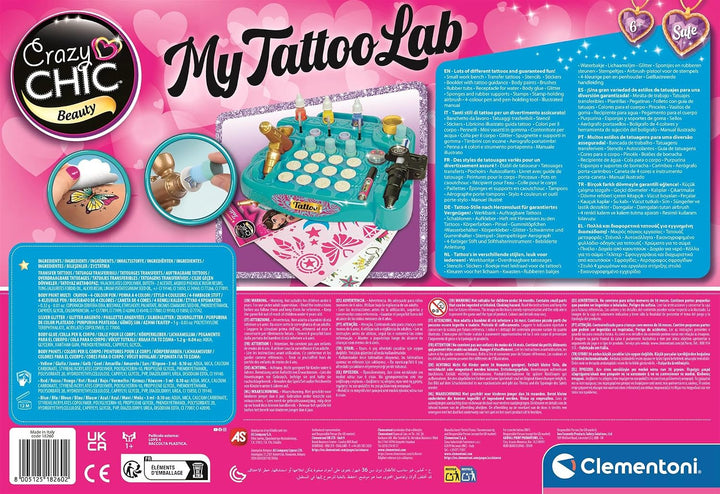 Clementoni Crazy Chic Tattoo Studio 18260 – dětské tetovací studio