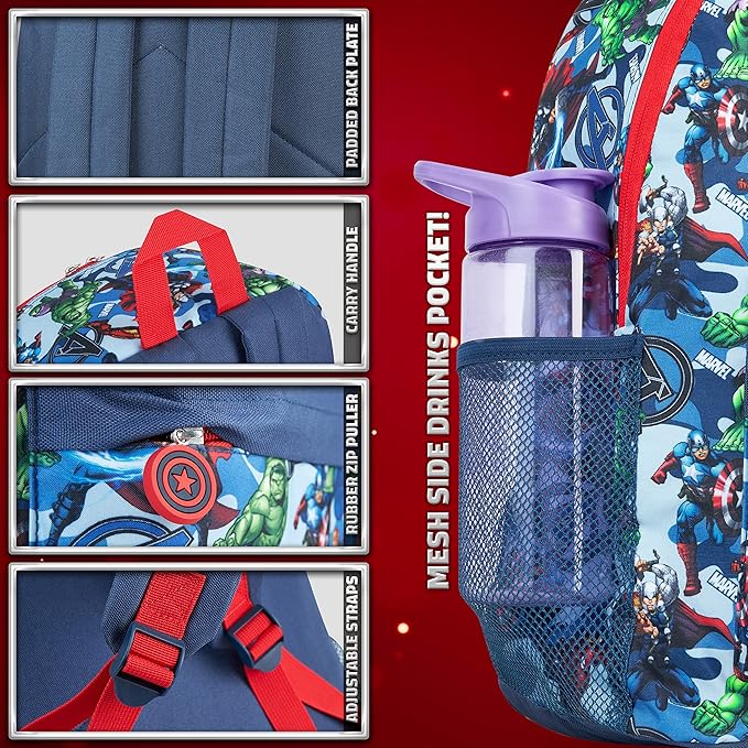 Marvel Dětský batoh | Pro fanoušky Marvel, Avengers a Spider-Man