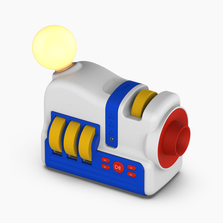 Dětský projektor pohádek a příběhů - 4 tematické sady projekcí, zvuky a noční světlo