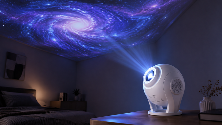 Bolong Dynamický projektor galaxie BL‑VP03 – 100 vestavěných scén, zvuk a dálkové ovládání