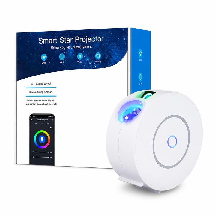 Projektor noční oblohy s Wi-Fi připojením a mobilní aplikací
