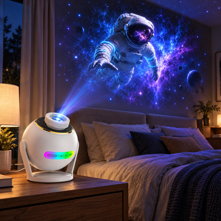 Nanxin Dynamický 3D projektor galaxie SK19 – 60 video scén, Bluetooth reproduktor a dálkové ovládání