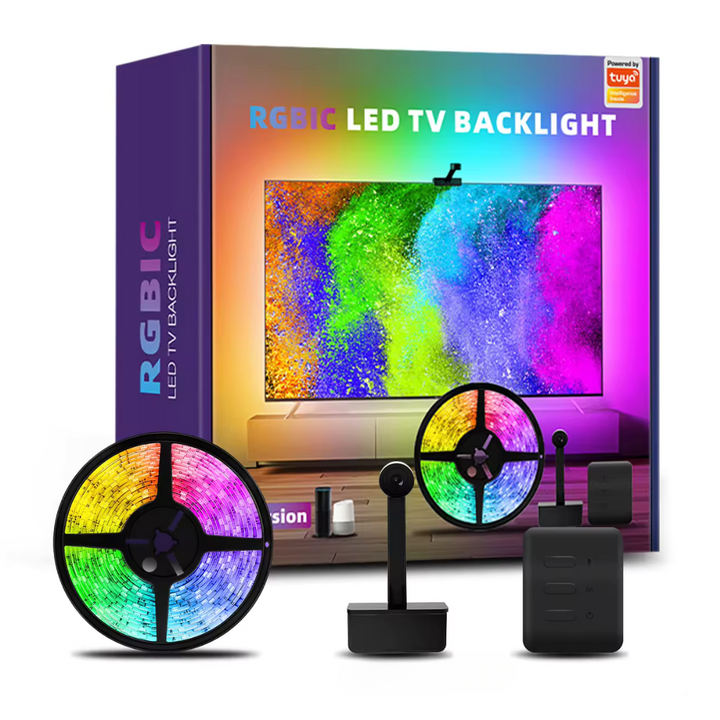Chytré LED osvětlení na TV s kamerou | Smart LED podsvícení RGBIC
