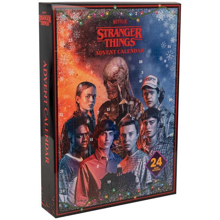 Cinereplicas Stranger Things Adventní kalendář – 24 dárků, oficiální licence Netflix