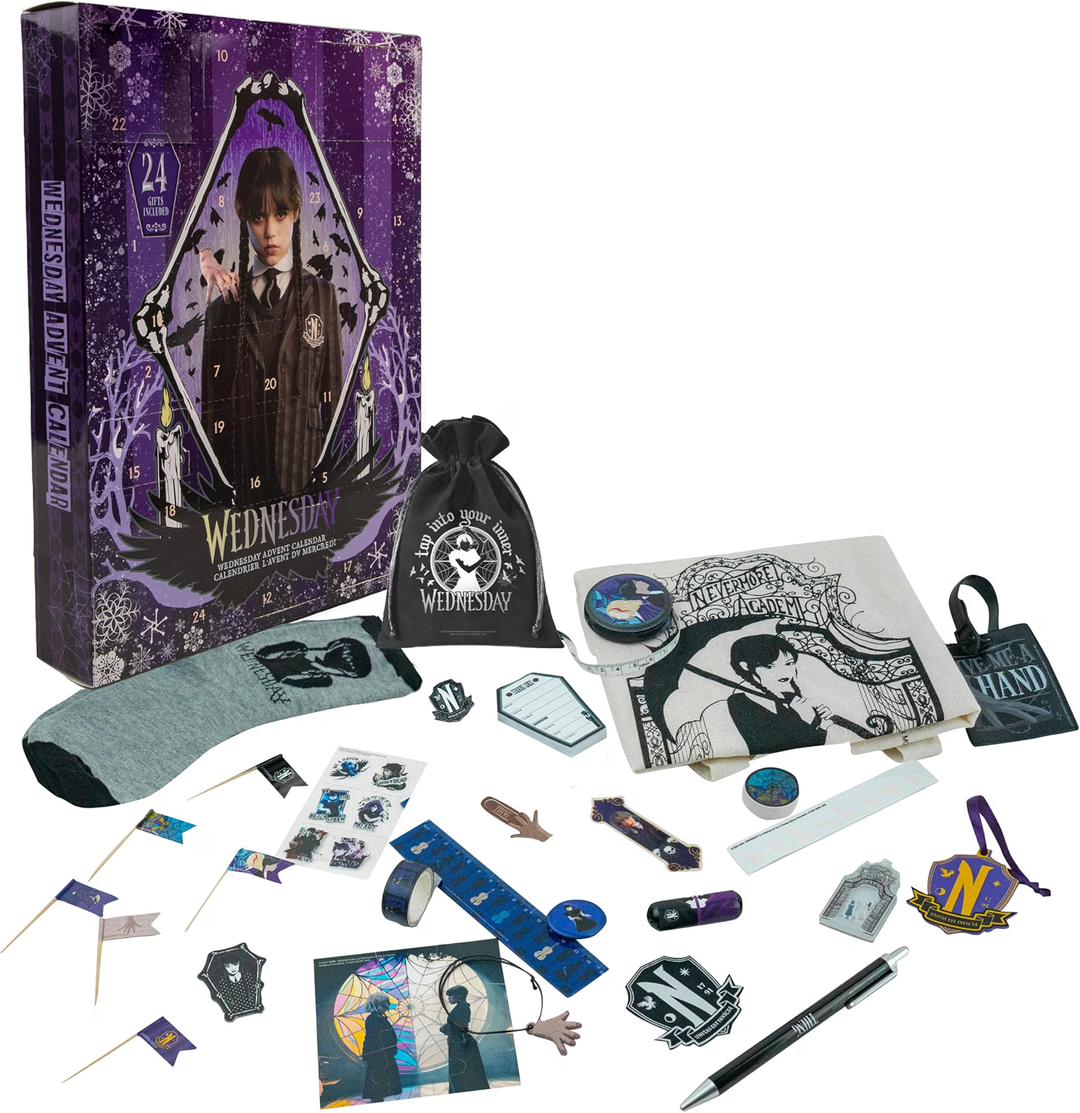 Cinereplicas Wednesday Addams Adventní kalendář – 24 překvapení