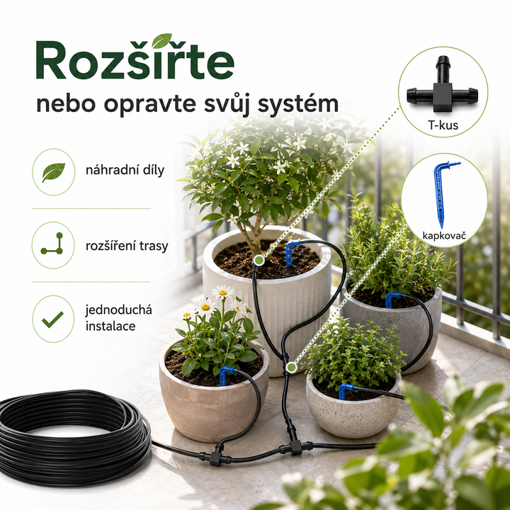 Fapiere Sada kapkovačů a T-kusů pro solární zavlažovací systémy
