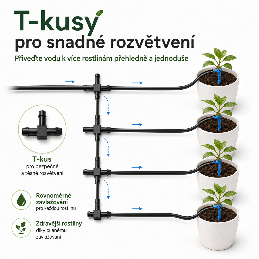 Fapiere Sada kapkovačů a T-kusů pro solární zavlažovací systémy