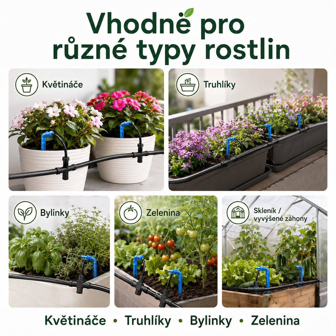 Fapiere Sada kapkovačů a T-kusů pro solární zavlažovací systémy