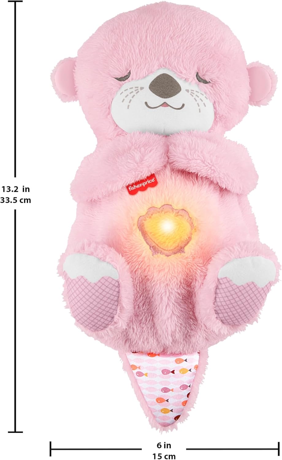 Fisher-Price Zklidňující vydra s melodiemi FXC66, růžová