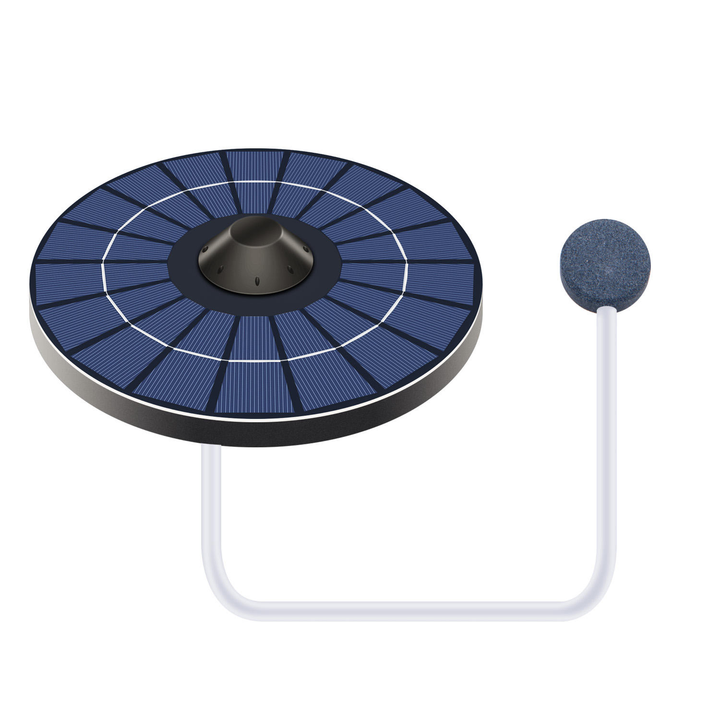 Solární plovoucí provzdušňovač jezírka AP009s – 2,5W panel, automatický provoz