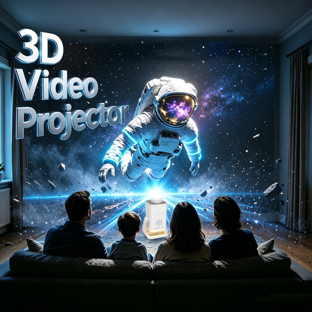 Nanxin dynamický 3D projektor galaxie SK11 – 60 scén, RGB světlo a Bluetooth reproduktor