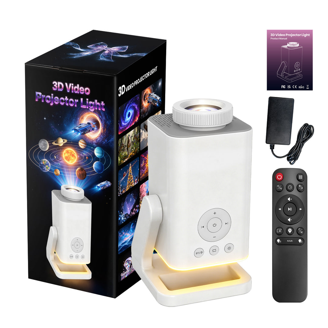 Nanxin dynamický 3D projektor galaxie SK11 – 60 scén, RGB světlo a Bluetooth reproduktor