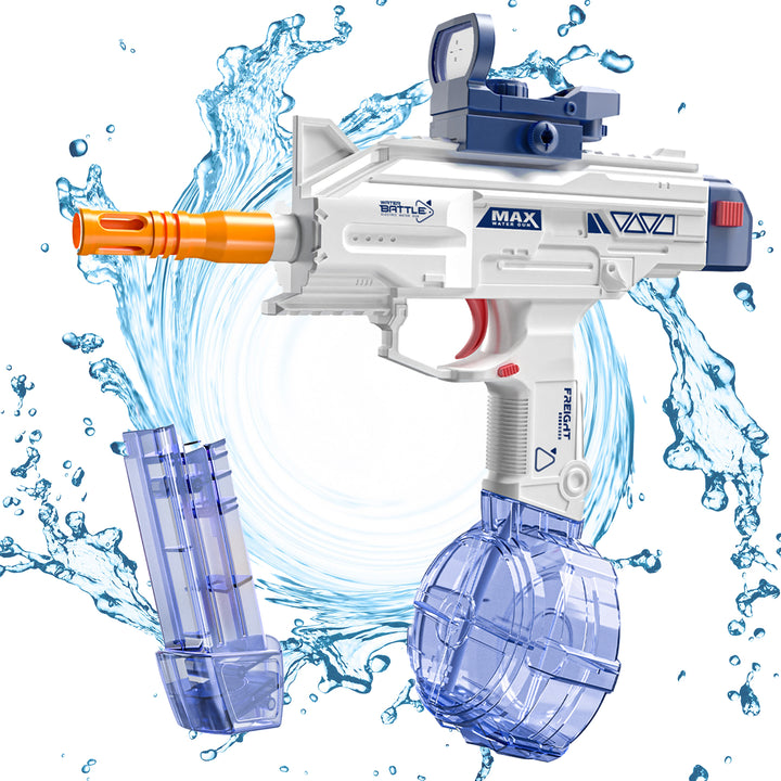 UZI-SMG Elektrická vodní pistole pro děti | Dlouhý dostřel, 2 zásobníky