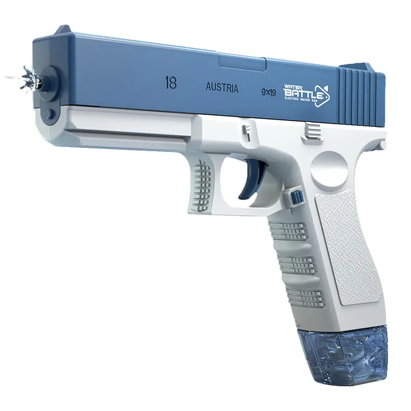 GLOCK Elektrická vodní pistole pro děti | Dlouhý dostřel, 2 zásobníky, automatické střílení