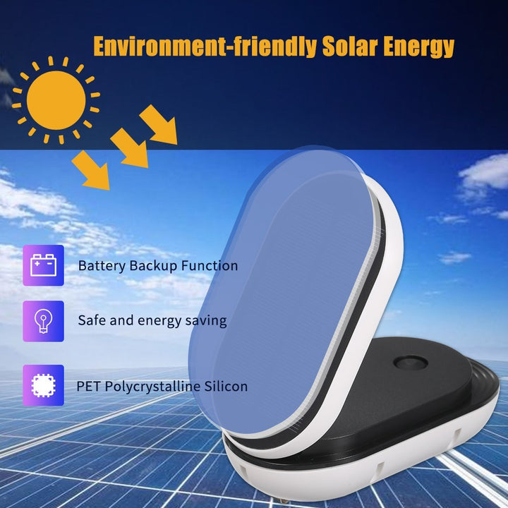 Solární provzdušňovač jezírka AP007 – 3600 mAh baterie, 2 režimy provozu, 1 W panel