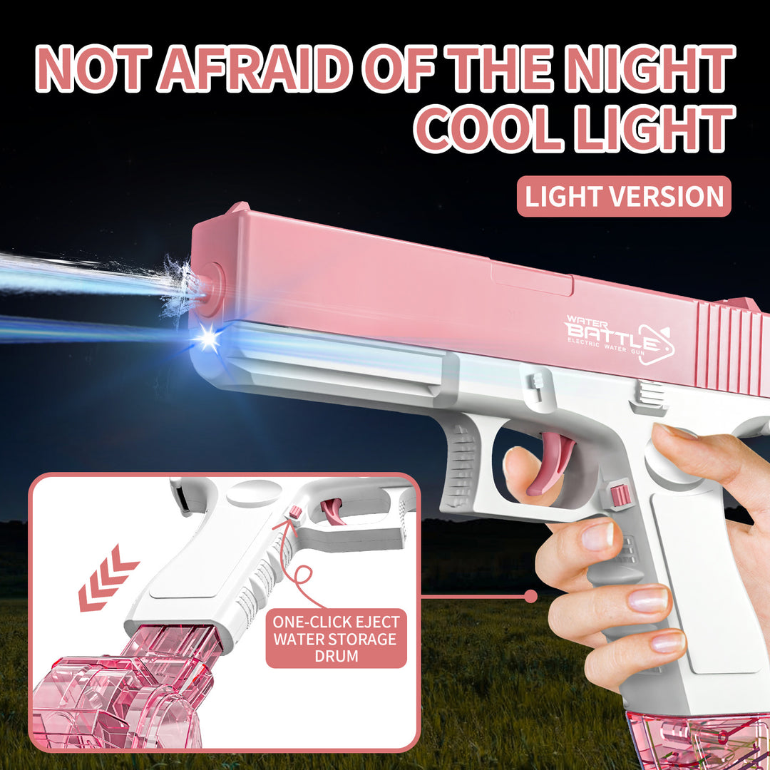 GLOCK Elektrická vodní pistole pro děti | Dlouhý dostřel, 2 zásobníky, automatické střílení